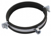 Heavy Duty Pipe Clamp M8+M10 With Rubber